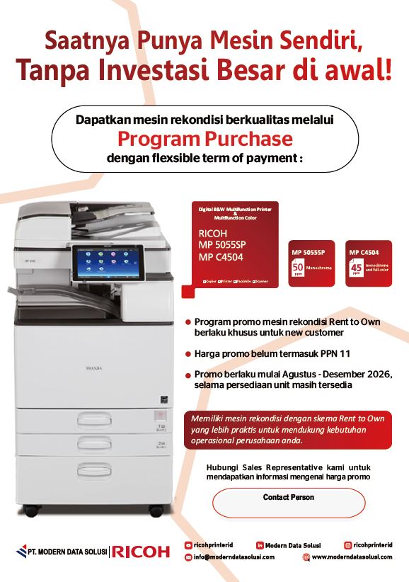 Promo Mesin Rekondisi